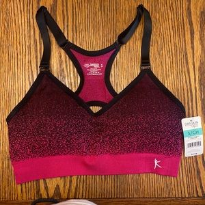 Small Fuchsia and Black Sports Bra